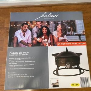 Portable fire pit !!Brand new , never used !! Perfect for small decks and patios
